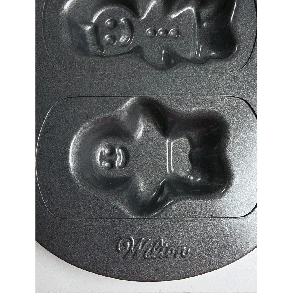 Wilton Gingerbread Man,‎ kids, and woman Non-Stick Mini Cake Pan, 6-Cavity